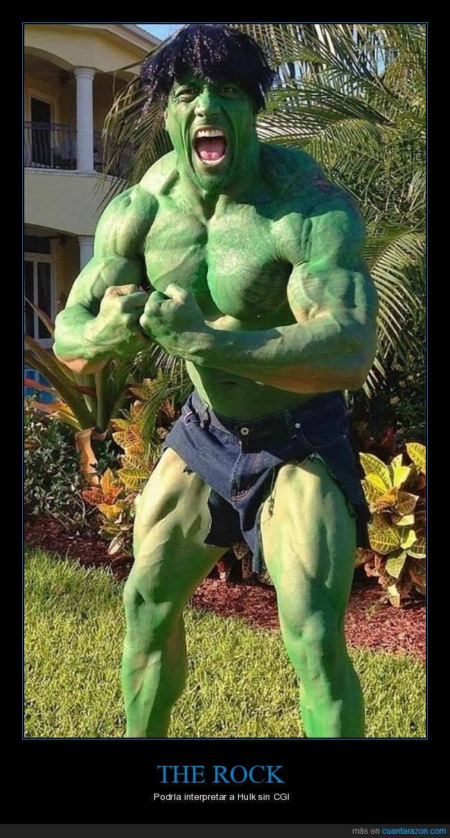 the rock,hulk,cosplay