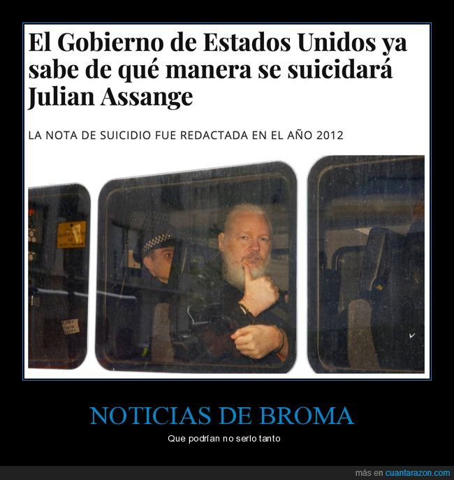 julian assange,eeuu,suicidarse,el mundo today