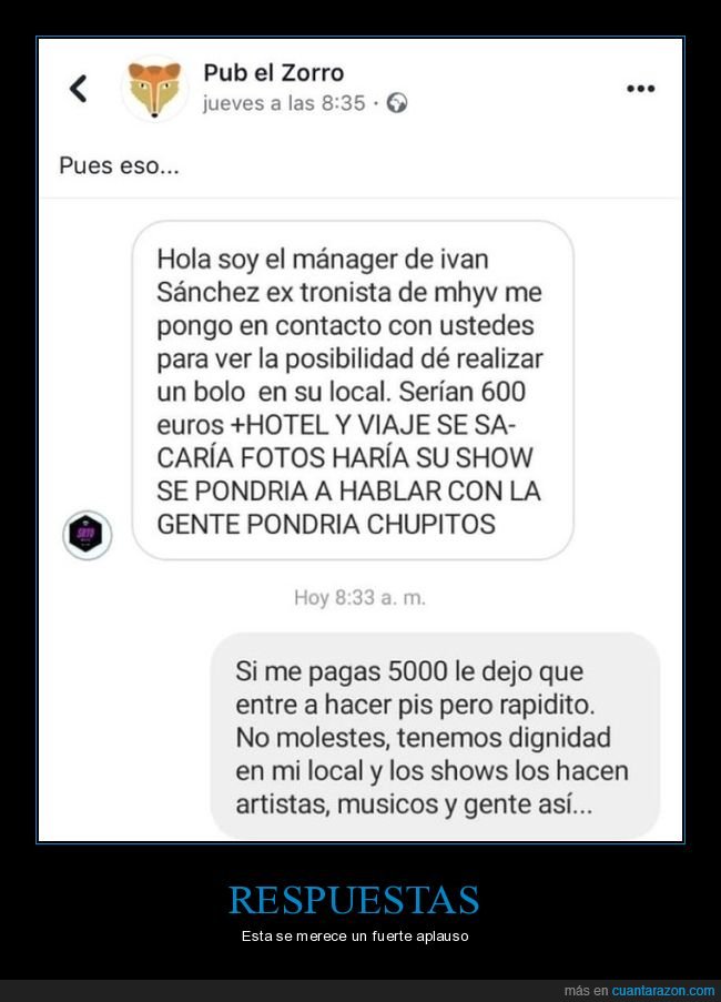 mhyv,tronista,bolo,local,respuesta