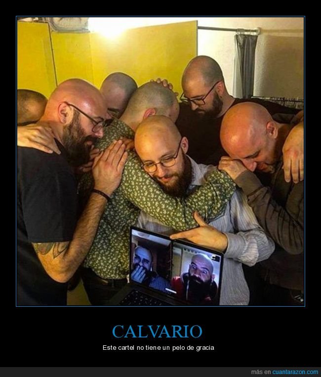 calvario,calvos,absurdo