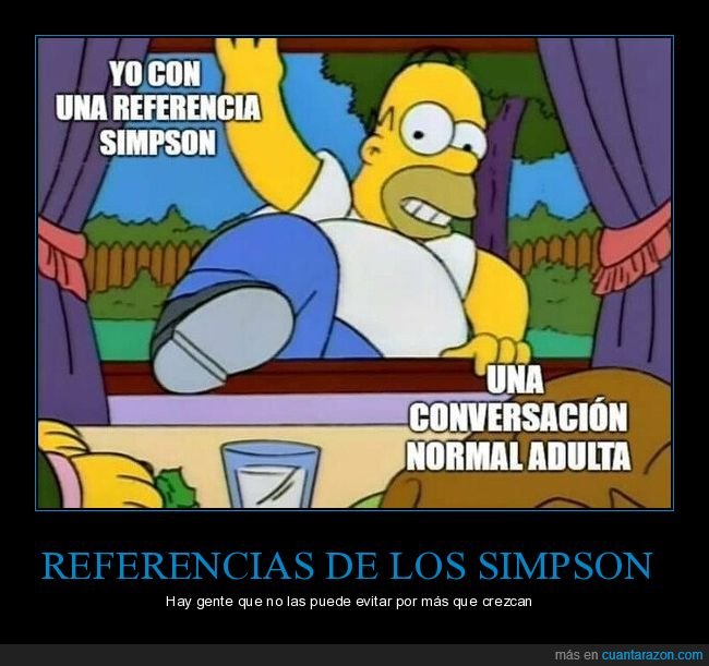 referencia,simpsons,tema de conversación