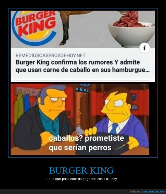 burger king,carne,caballo,haburguesas,simpsons