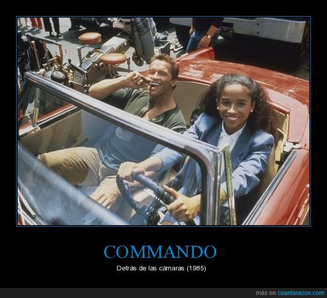 commando,detrás de las ámaras,cine,schwarzenegger