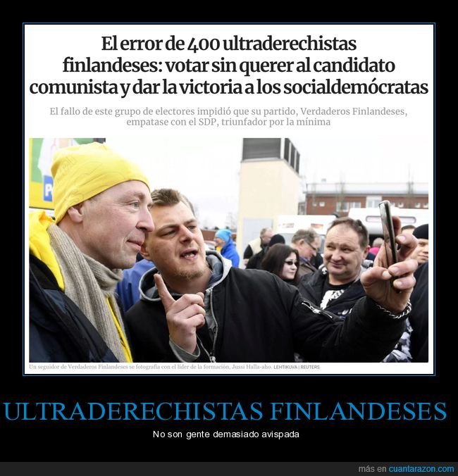 ultraderechistas,finlandeses,votar,fail,comunista