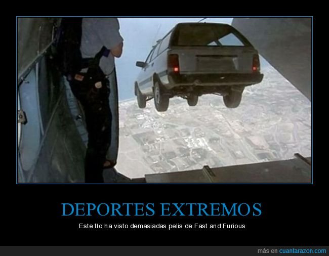 avión,coche,saltando,wtf