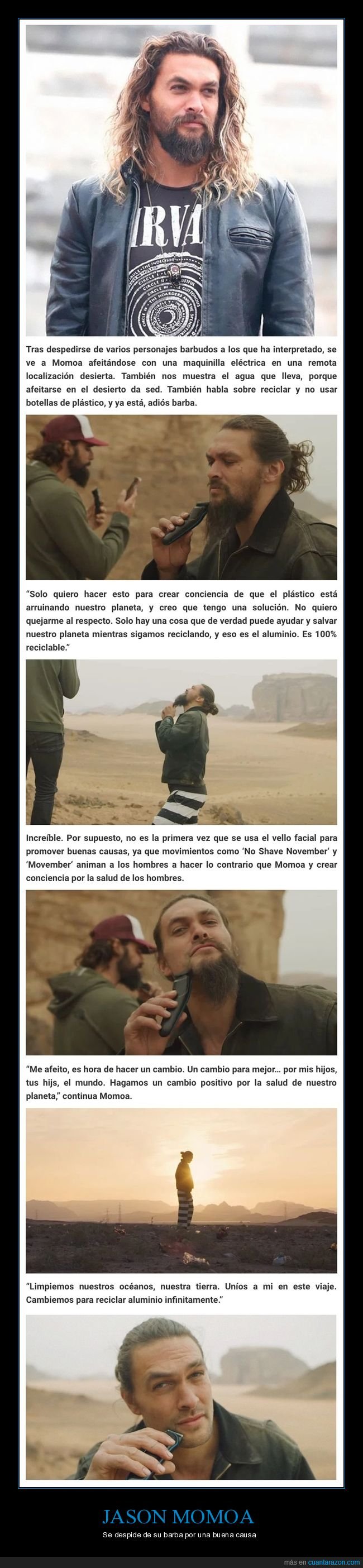 jason momoa,afeitarse,barba