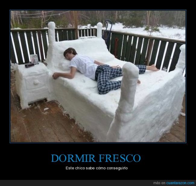 cama,nieve,wtf
