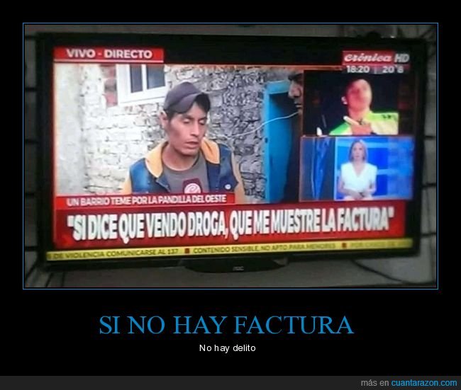 vender,droga,factura