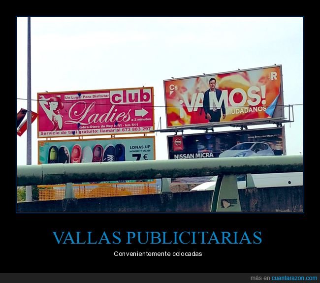 valla publicitaria,puticlub,ciudadanos,vamos,políticos