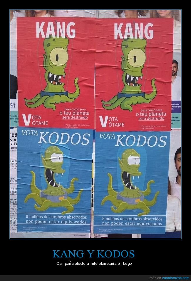 simpson,extraterrestres,kang,kodos