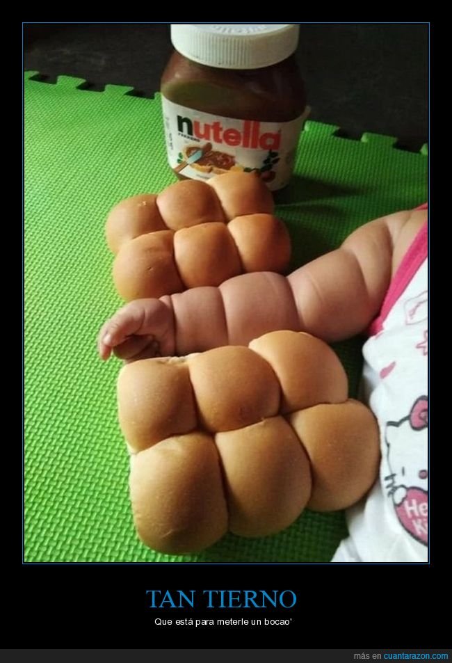 brazo,niño,panecillo