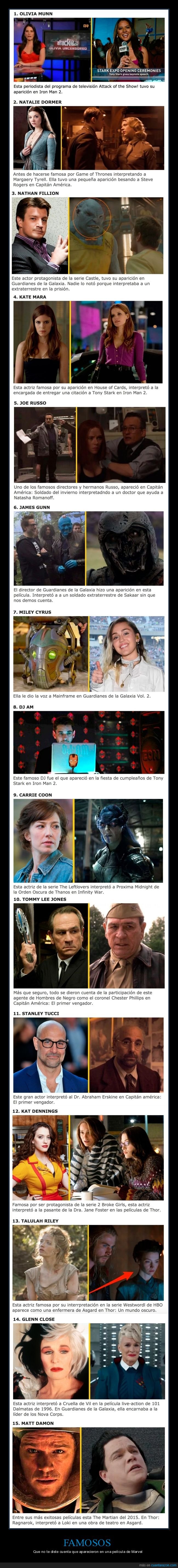 vengadores,famosos,cameos