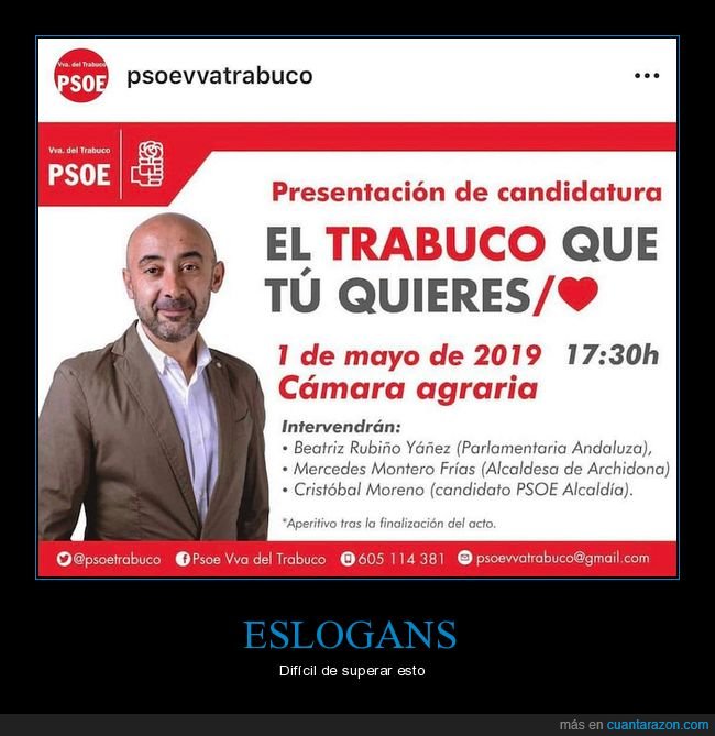 psoe,publicidad,juego de palabras,cagada