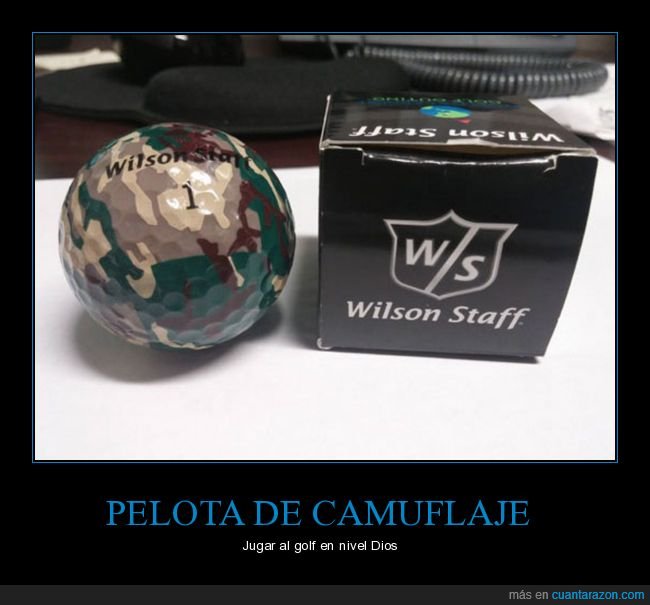 golf,pelota,camuflaje