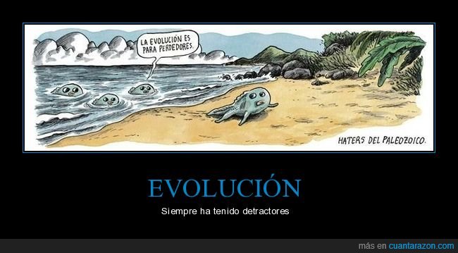 evolución,perdedores,pez,haters,paleozoico