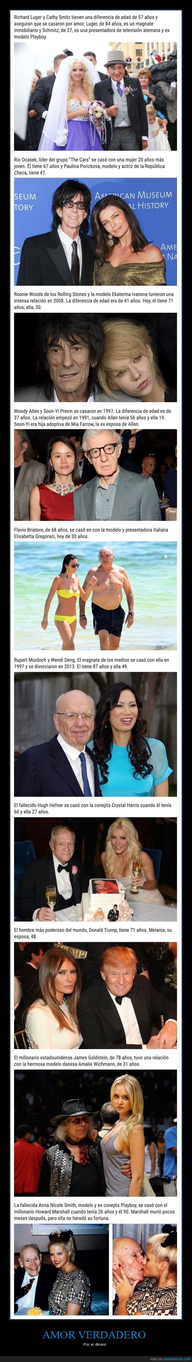 parejas,millonarios,diferencia de edad