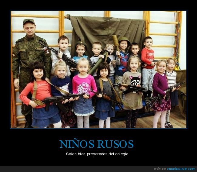 niños,armas,rusos