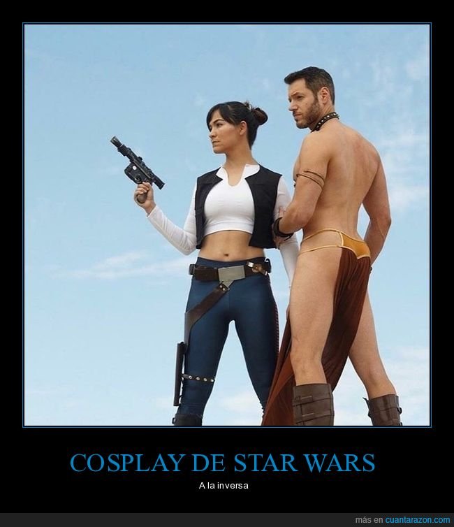 star wars,cosplay.han solo,leia,inversa