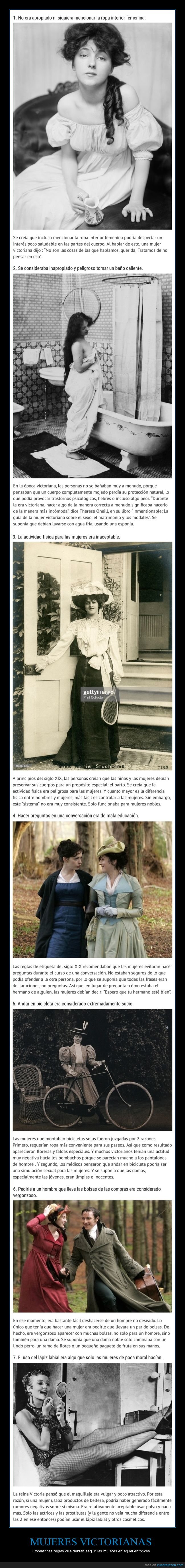 mujeres,victorianas,reglas