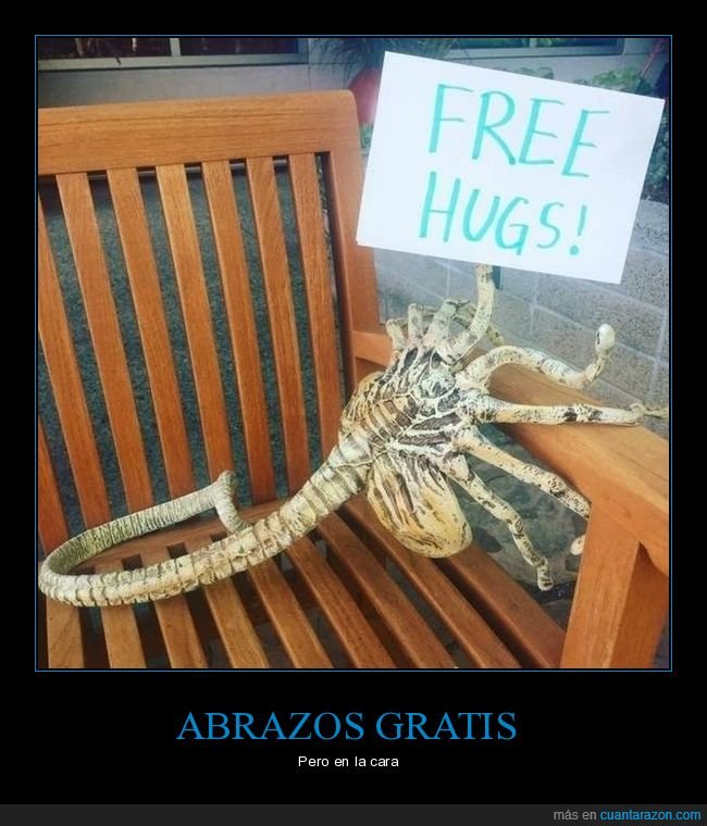 abrazos gratis,alien,facehugger