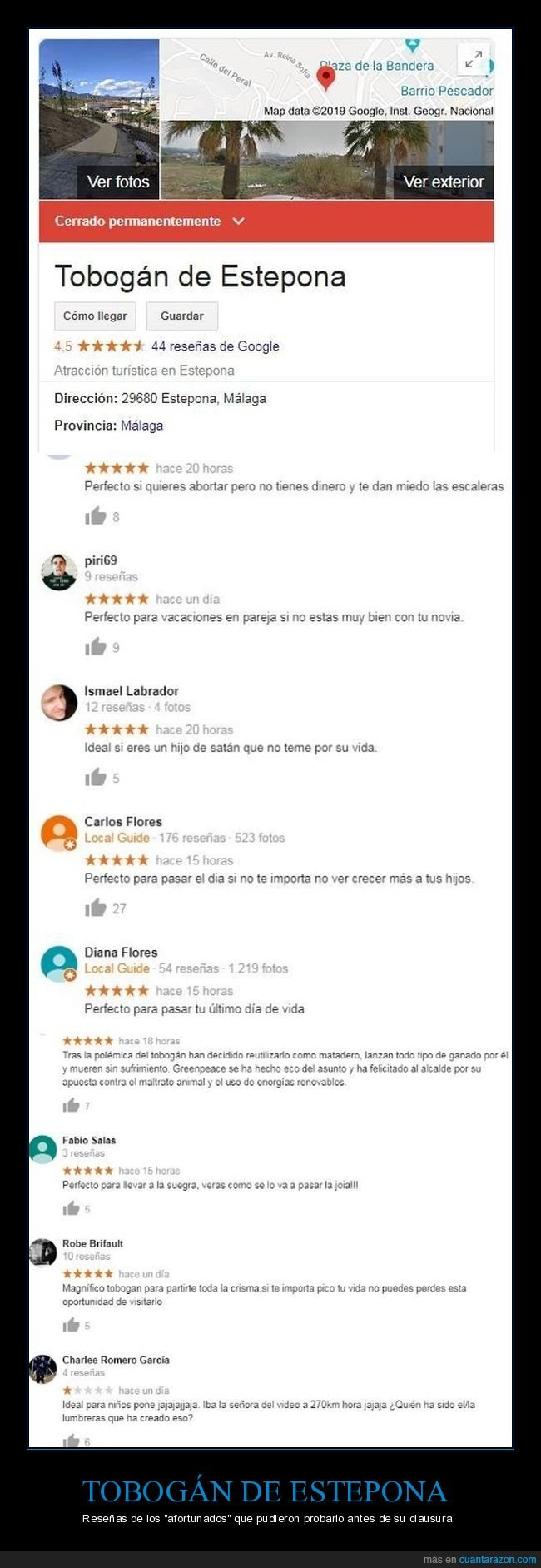 tobogán,estepona,valoraciones,reseñas