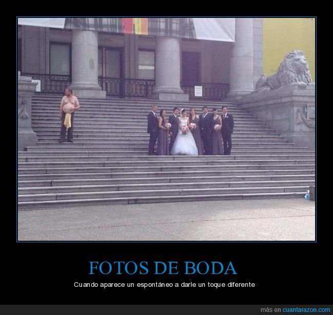 boda,personaje,espont&aacute;neo