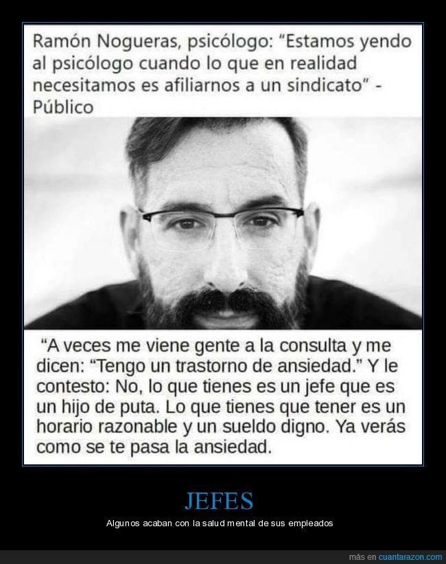 psicólogo,sindicato,ansiedad,trabajo,jefe