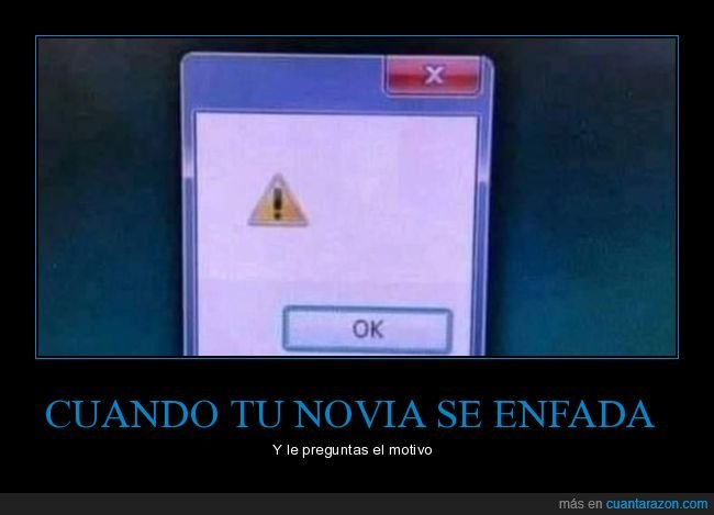 novia,enfadarse,preguntar,motivo,error,windows