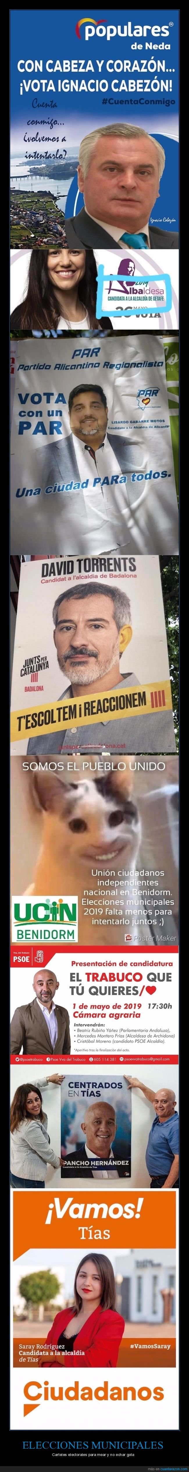 elecciones,carteles electorales,pol&iacute;ticos