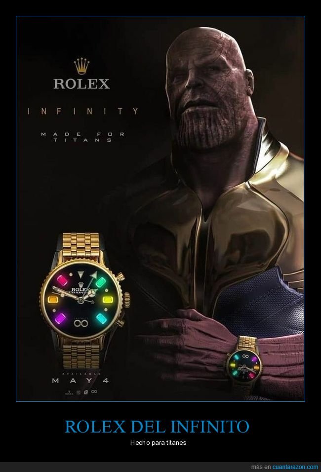 rolex,thanos,reloj,los vengadores