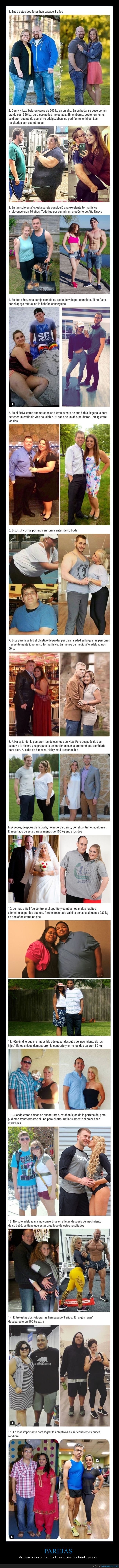 parejas,peso,adelgazar,antes,después