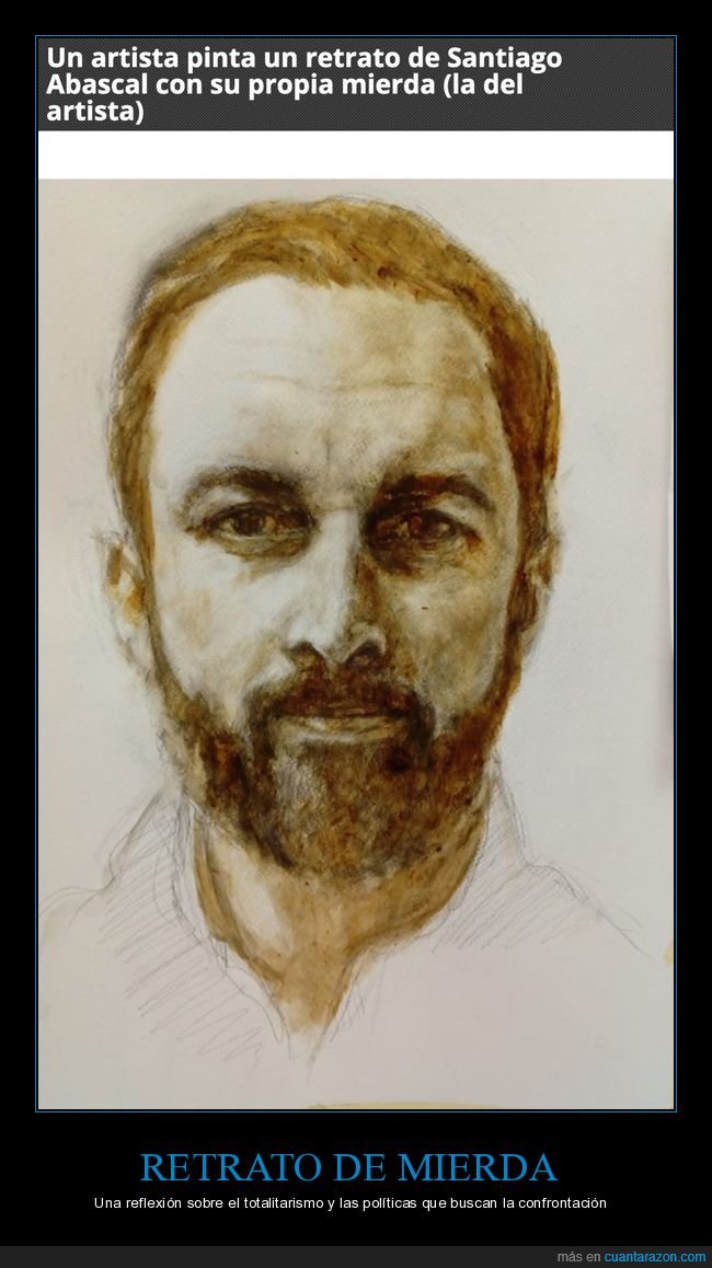 santiago abascal,retrato,mierda,políticos