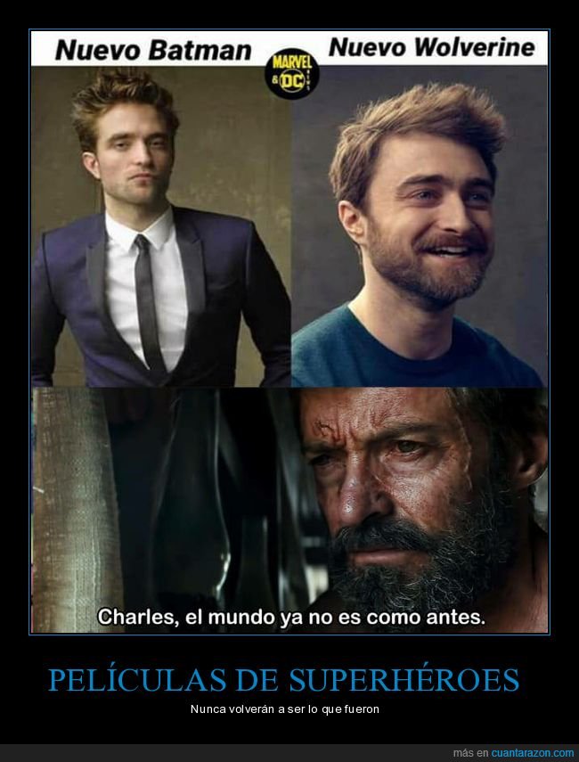 batman,lobezno,robert pattinson,daniel radcliffe