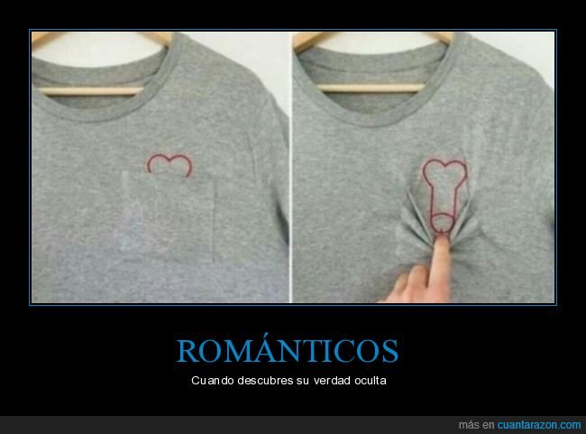 romántico,verdad oculta,camiseta,bolsillo,corazón