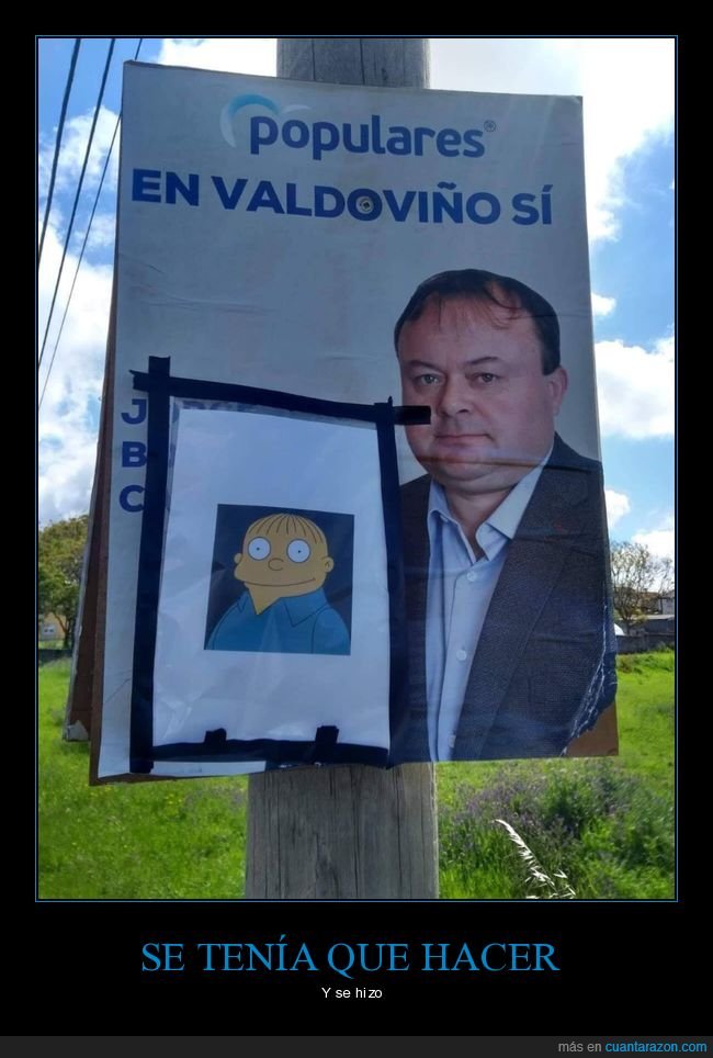 elecciones municipales,ralph wiggum,parecidos,políticos,cartel