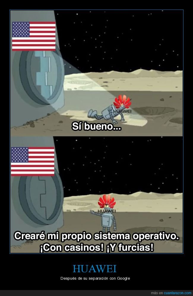 huawei,eeuu,google,bender,futurama