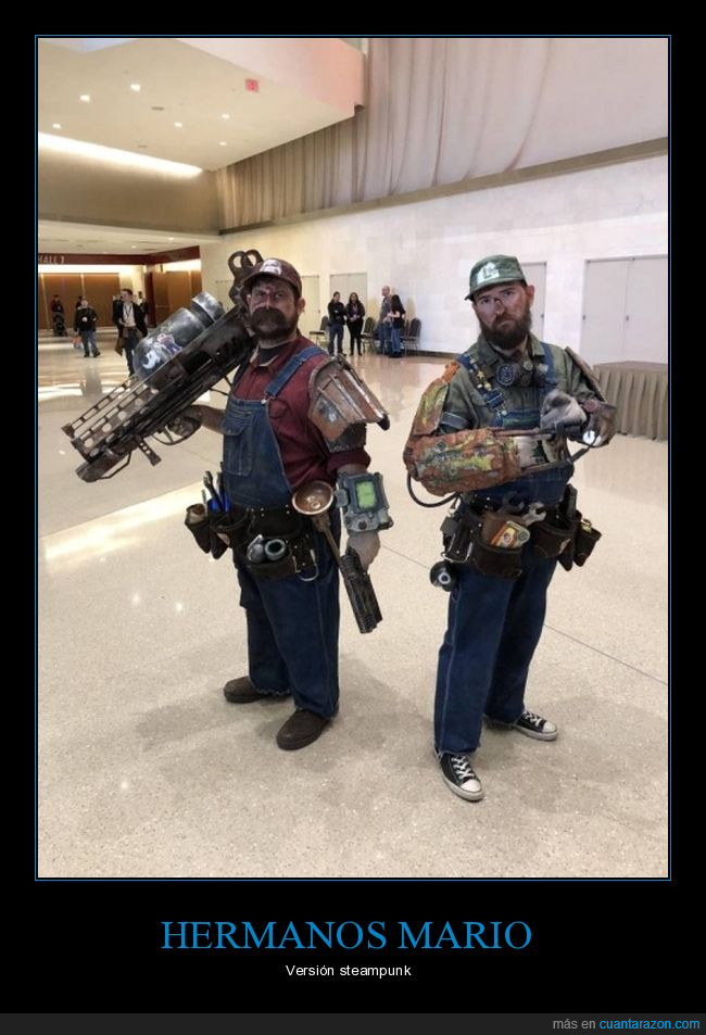 mario,steampunk,luigi,cosplay