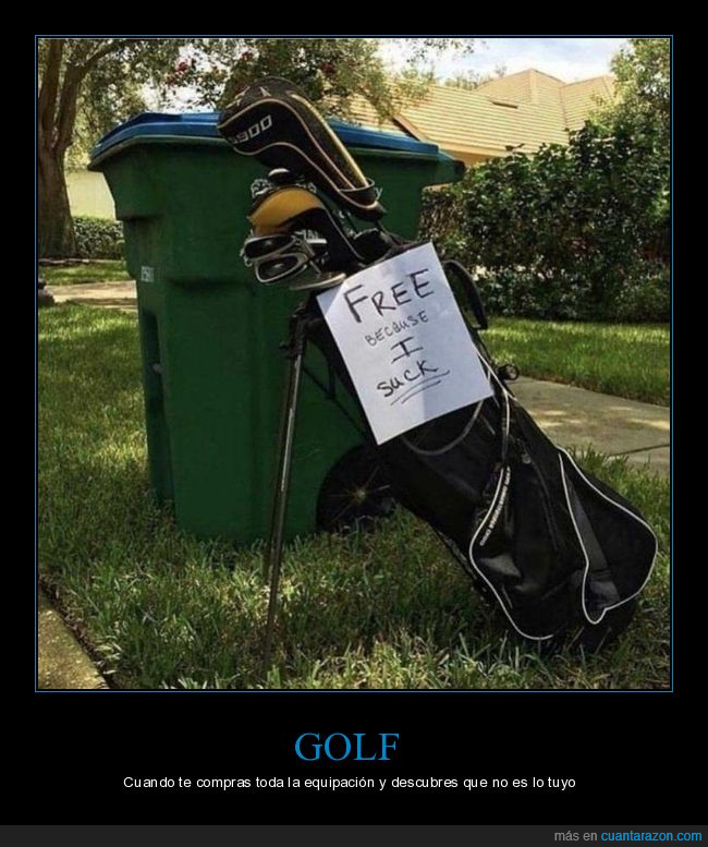 golf,basura,fails