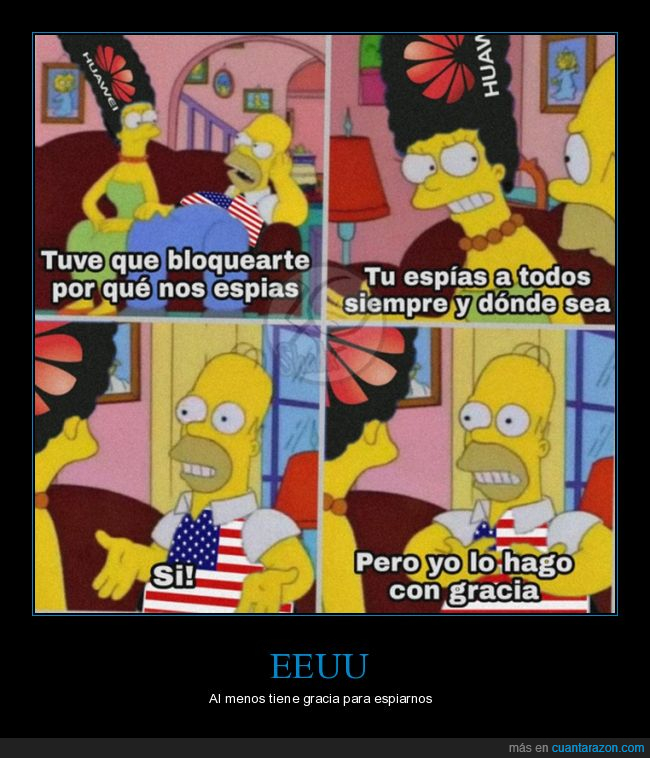 huawei,espiar,eeuu,gracia,simpsons
