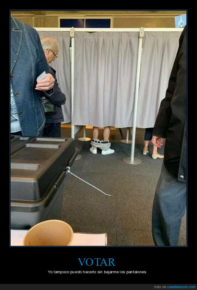 votando,pantalones,wtf
