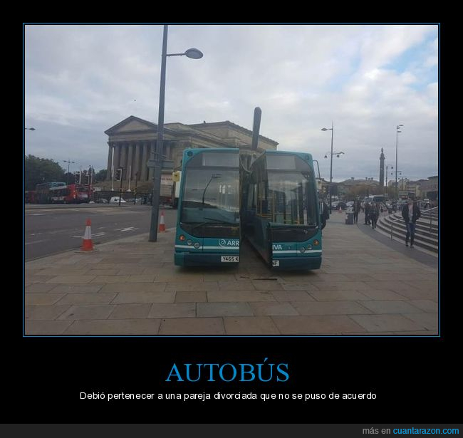 autobús,cortado,mitad