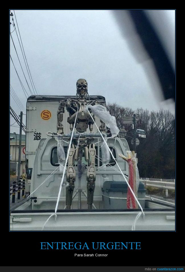 terminator,camioneta,transportando