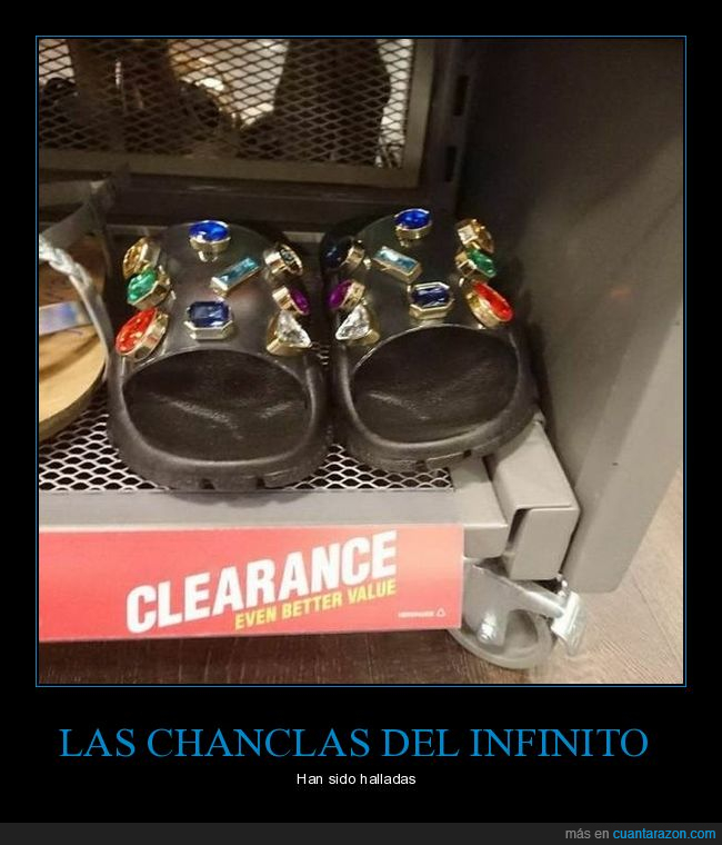 chanclas,chanclas del infinito,los vengadores