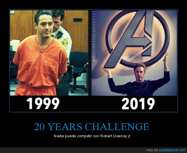 robert downey jr,1999,2019,antes,ahora