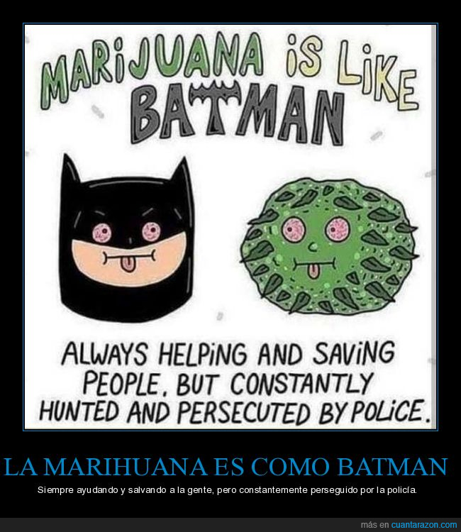 marihuana,batman,ayudando,perseguido,polic&iacute;a