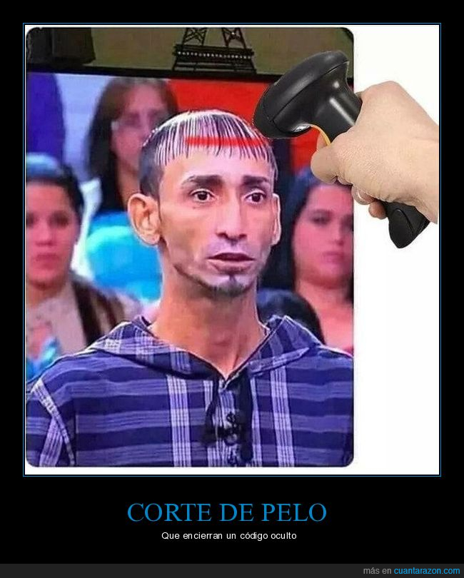 código de barras,corte de pelo,peinado