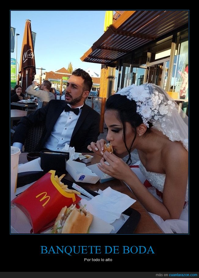 boda,mcdonald's,banquete