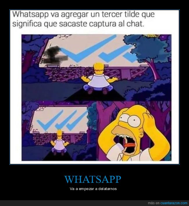 whatsapp,triple check,captura,simpsons