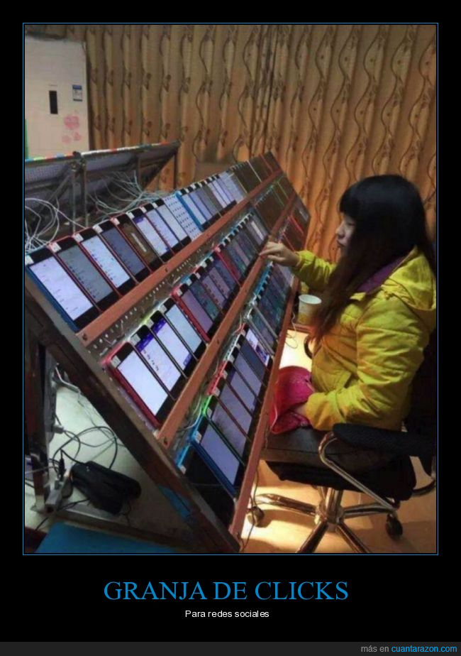 granja de clicks,redes sociales