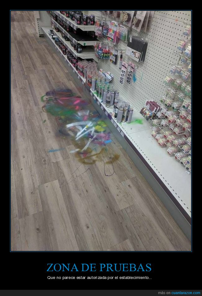 tienda,pintura,zona de pruebas